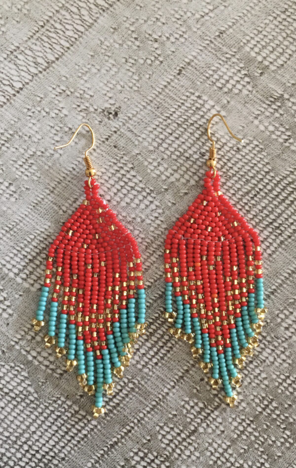 beaded earrings handmade