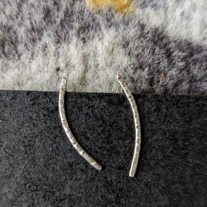 sterling silver curve earrings